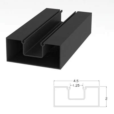 250SBRWJ - 2" X 4-1/2" Solid Wall Jamb