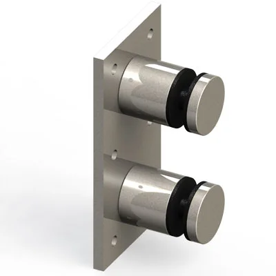PLRSOB20PS - Stand Off Base and Endcap, with Mounting Plate