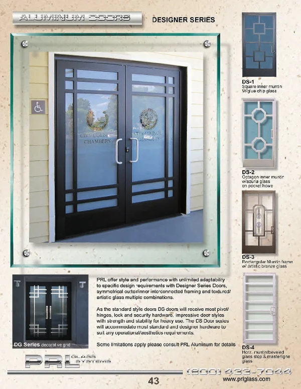 Custom Aluminum Entrance Doors and Hardware